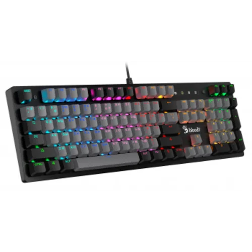 Клавиатура A4Tech Bloody B828N механическая черный/серый USB for gamer LED (B828N (GREY+BLACK))